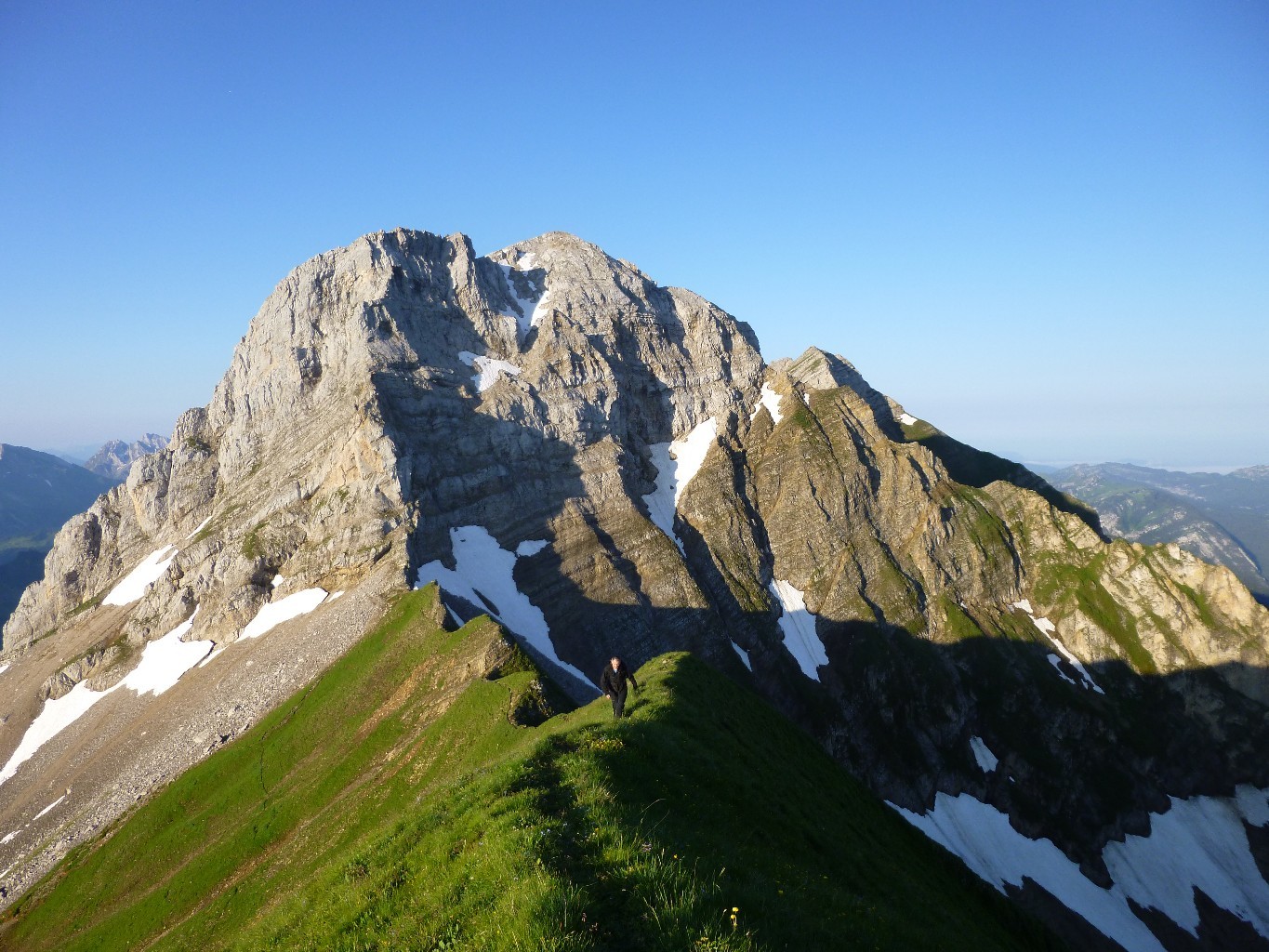 pointe blanche depuis balafrasse