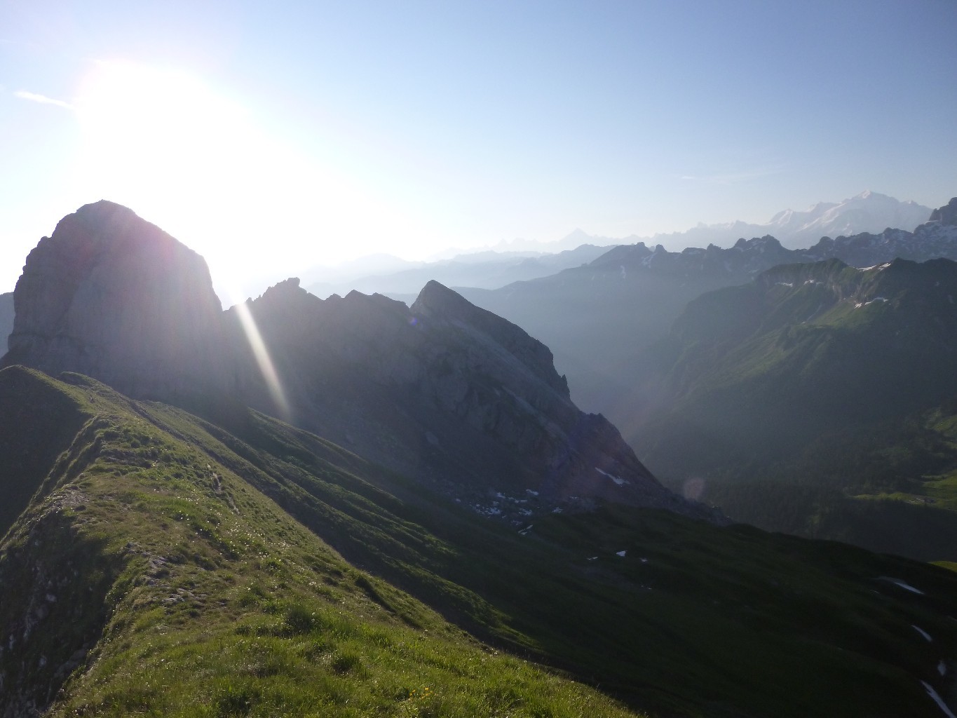 Pointe du midi depuis balafrasse