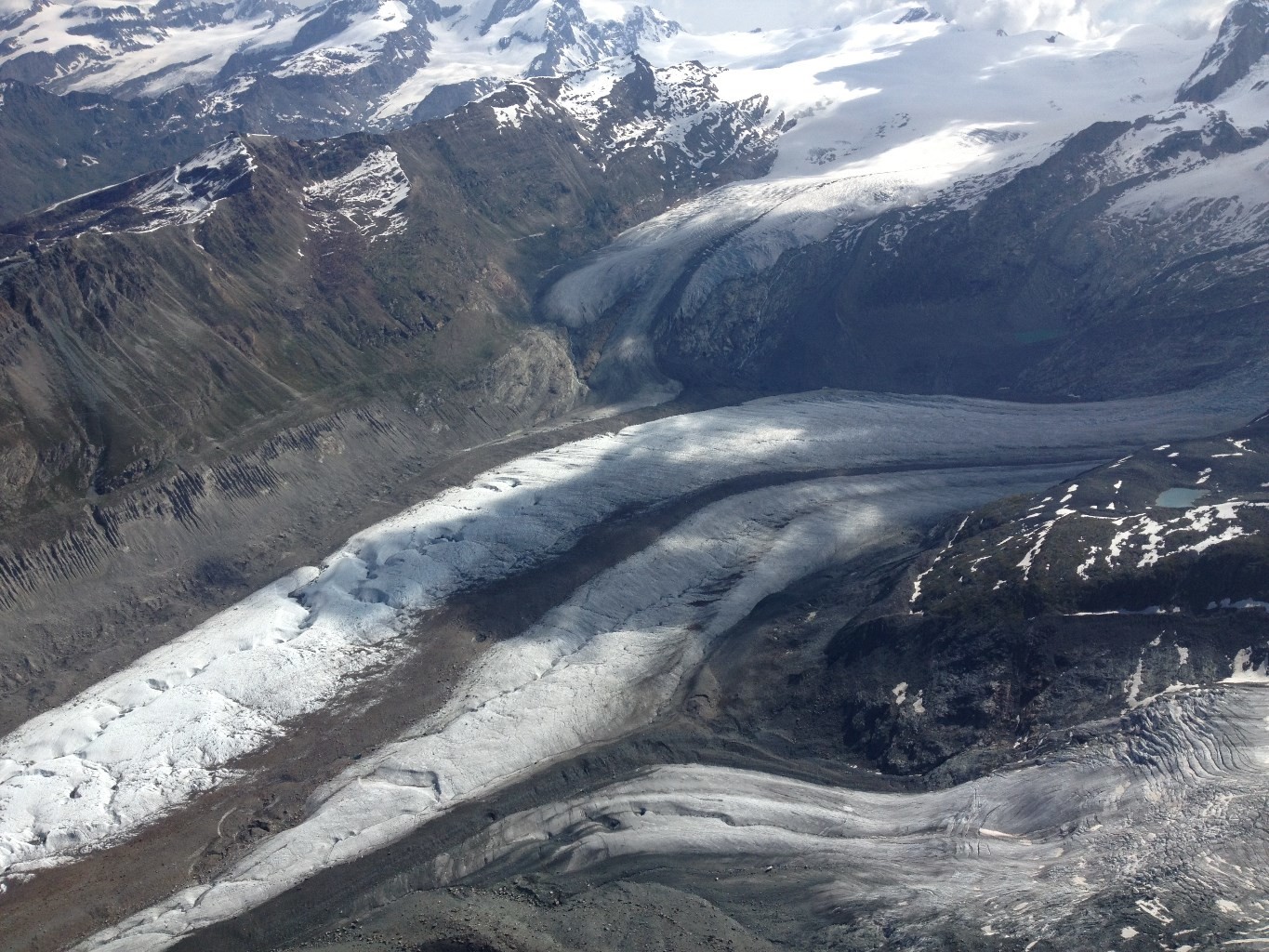 survol du Gornergletscher