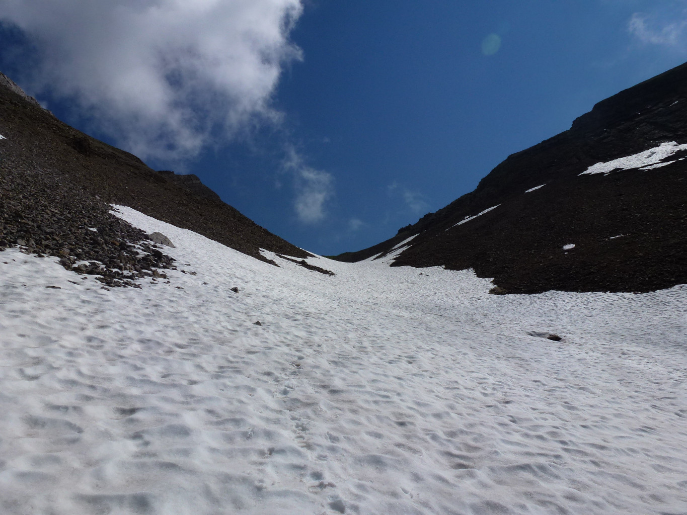 Le haut de la combe de Bellachat