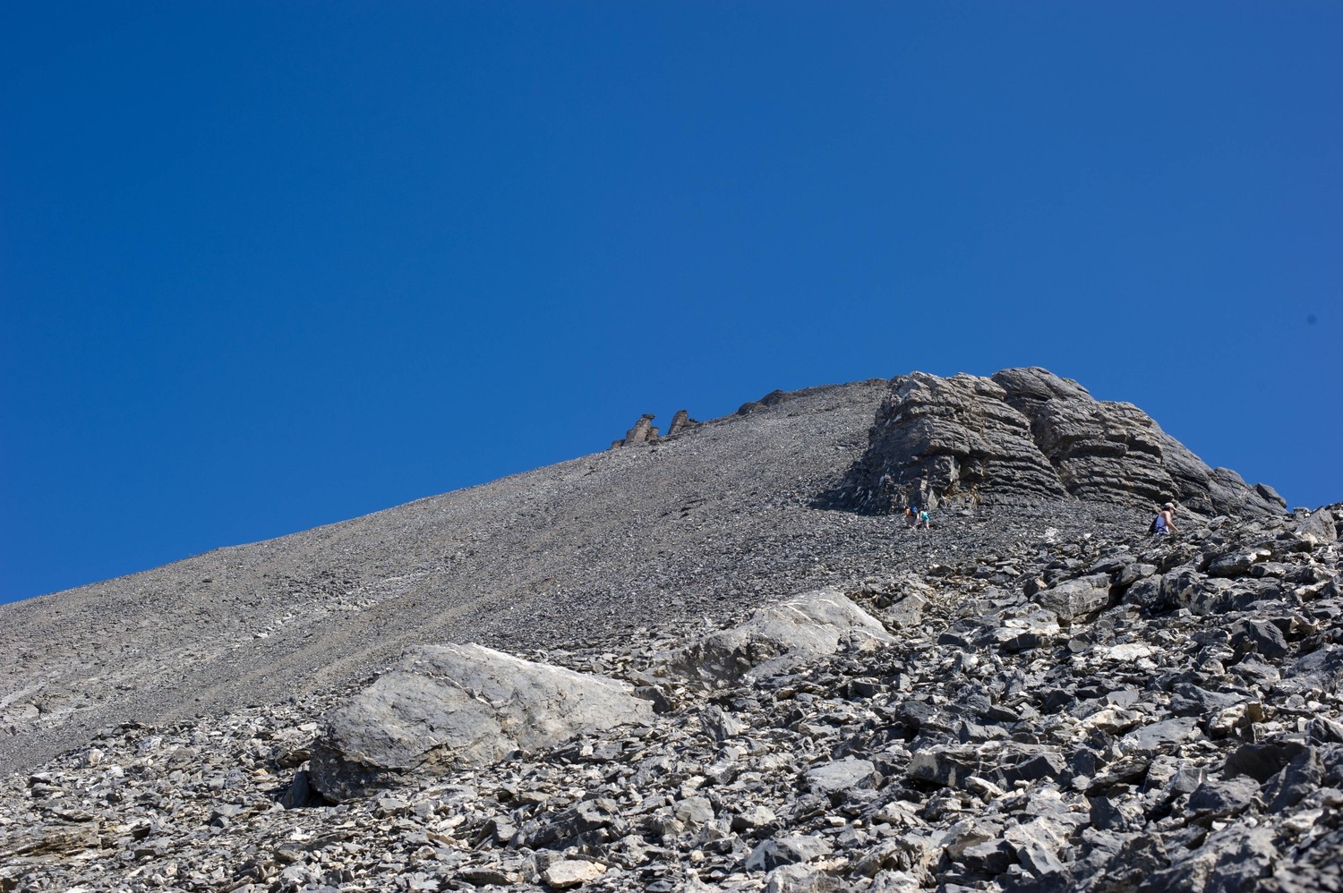 Montée vers la Haute-Cime