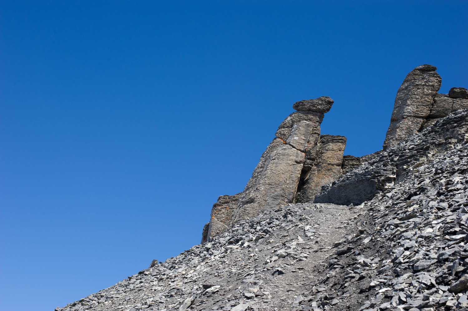 Montée vers la Haute-Cime