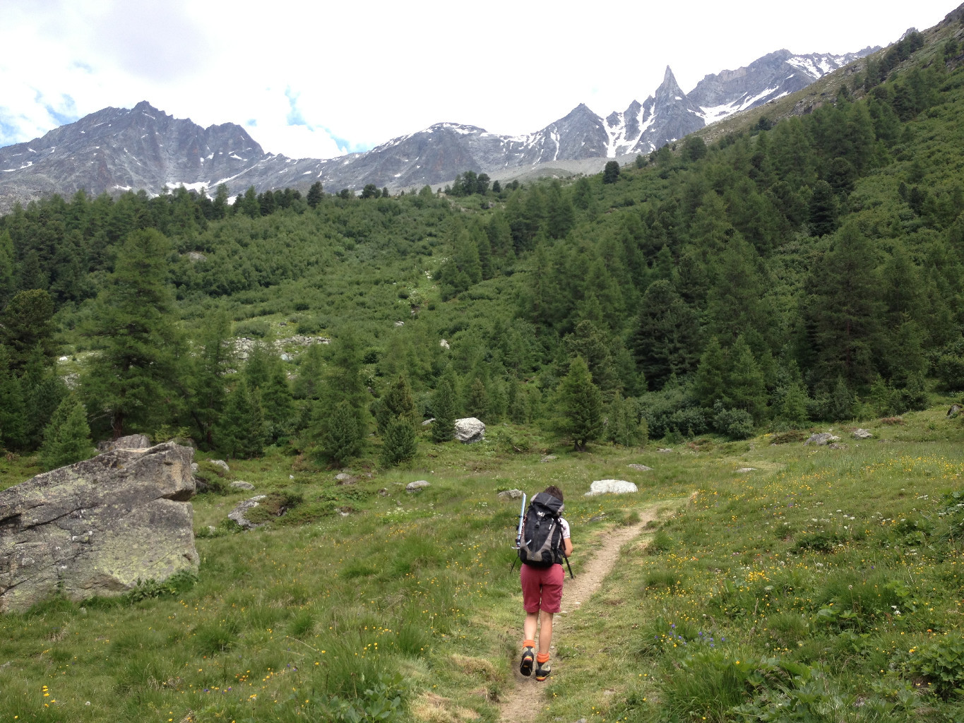 Approche à la cabane de la Tsa