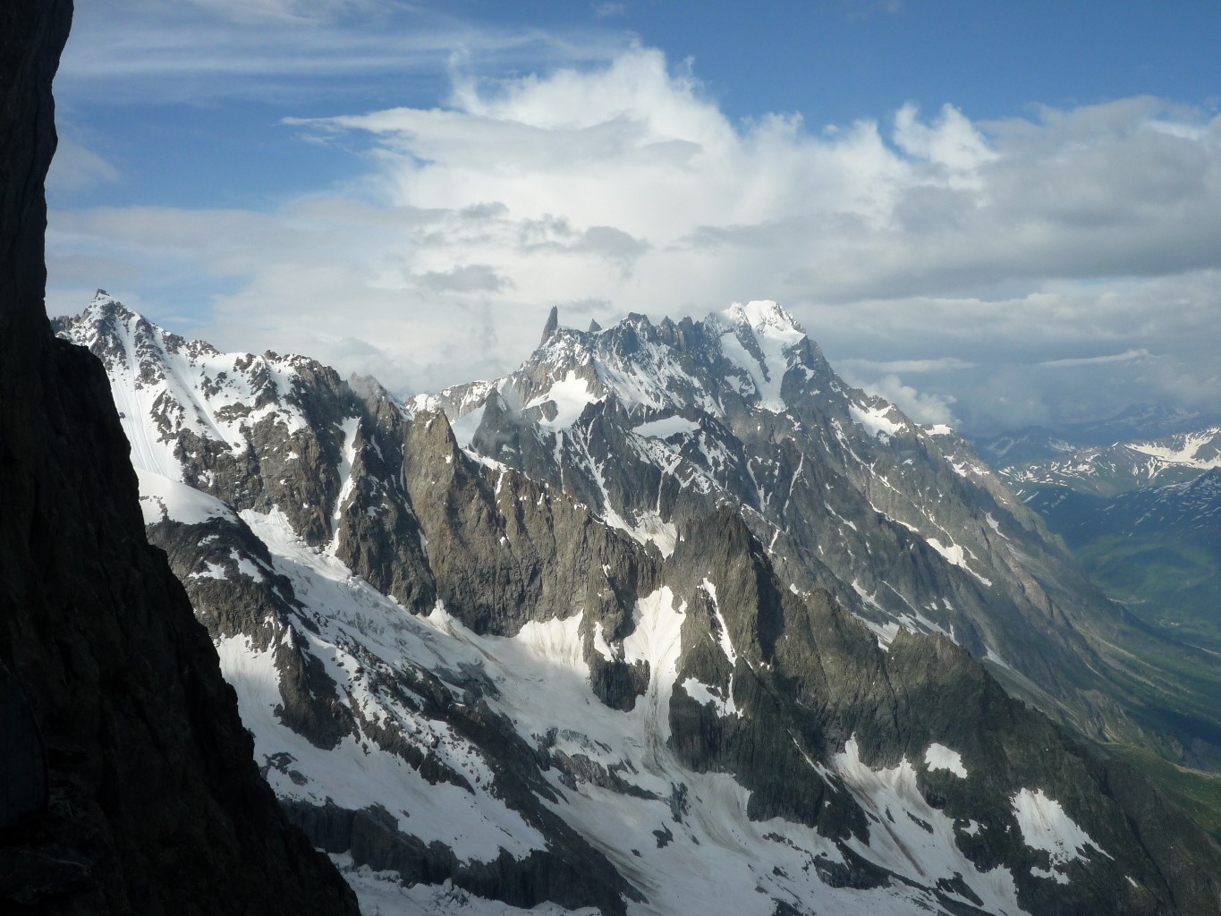 après la pluie, les Grandes Jorasses