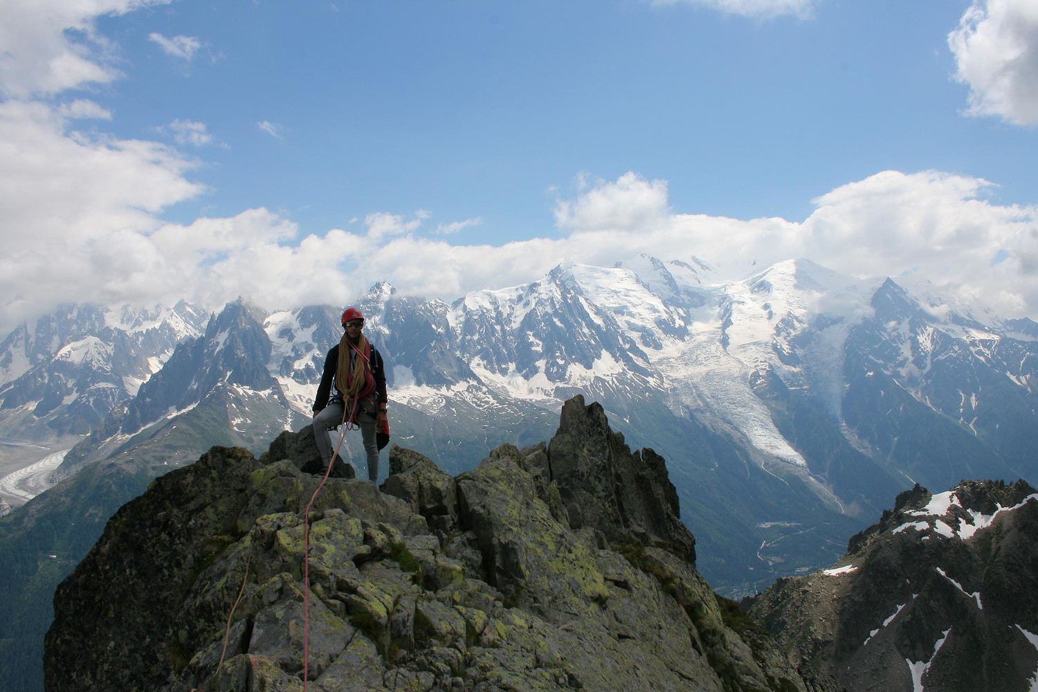 arrivée au sommet