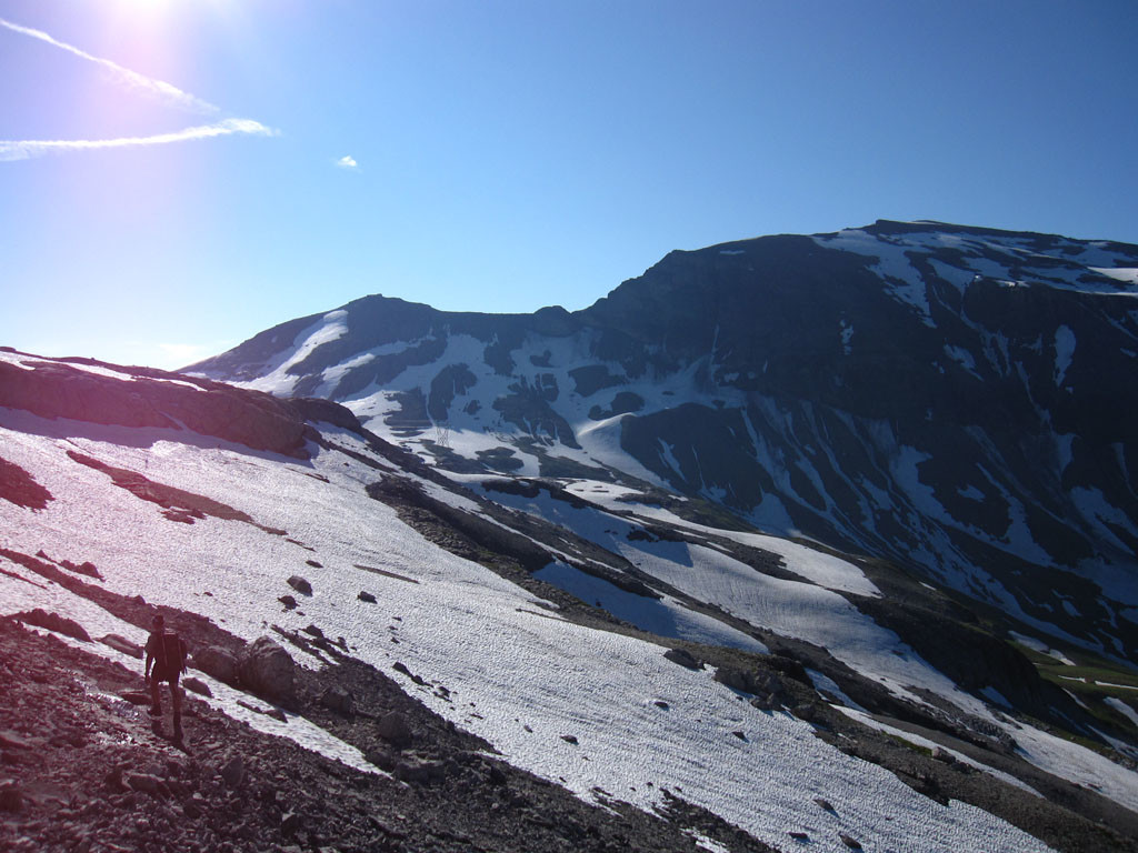 La traversée du Grenier de Commune à l'arête entre Genévrier et Buet