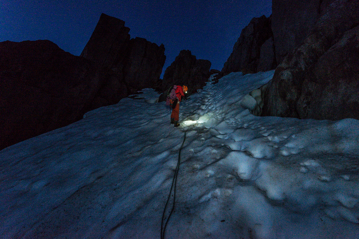 Un petit rappel pas franchement utile pour descendre sur le glacier de Trélaporte.