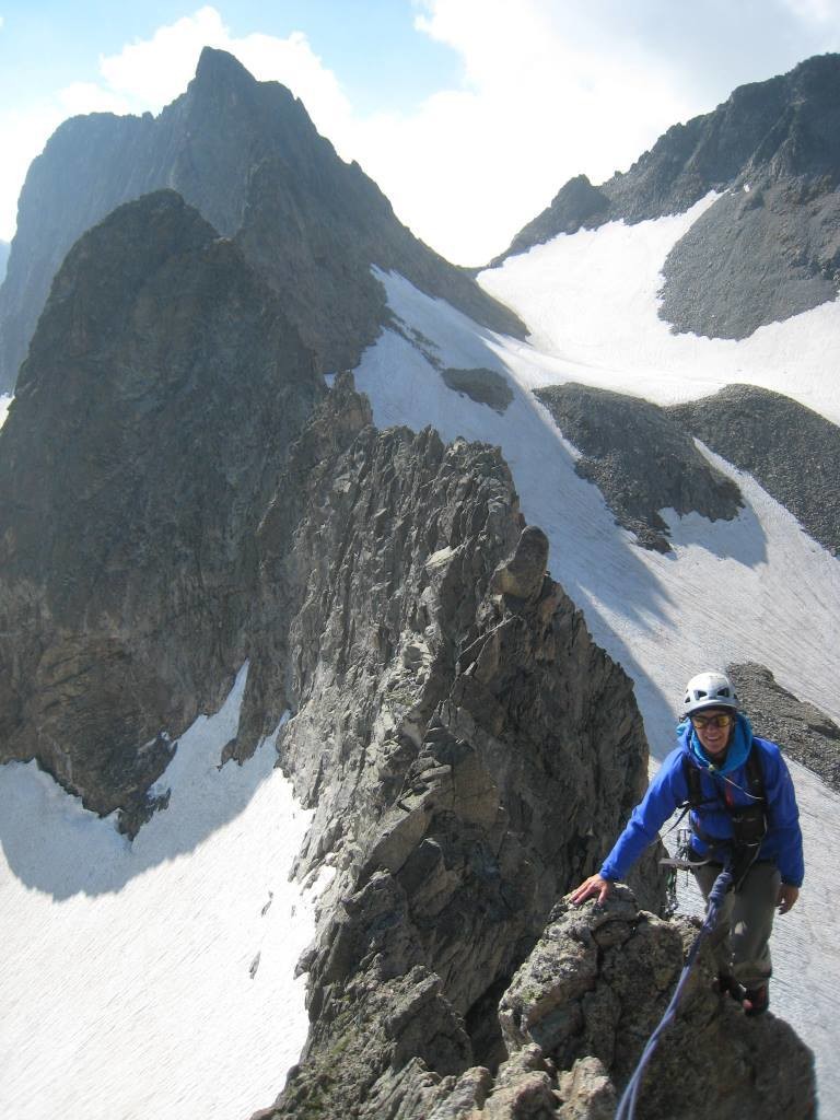 sur l'arête