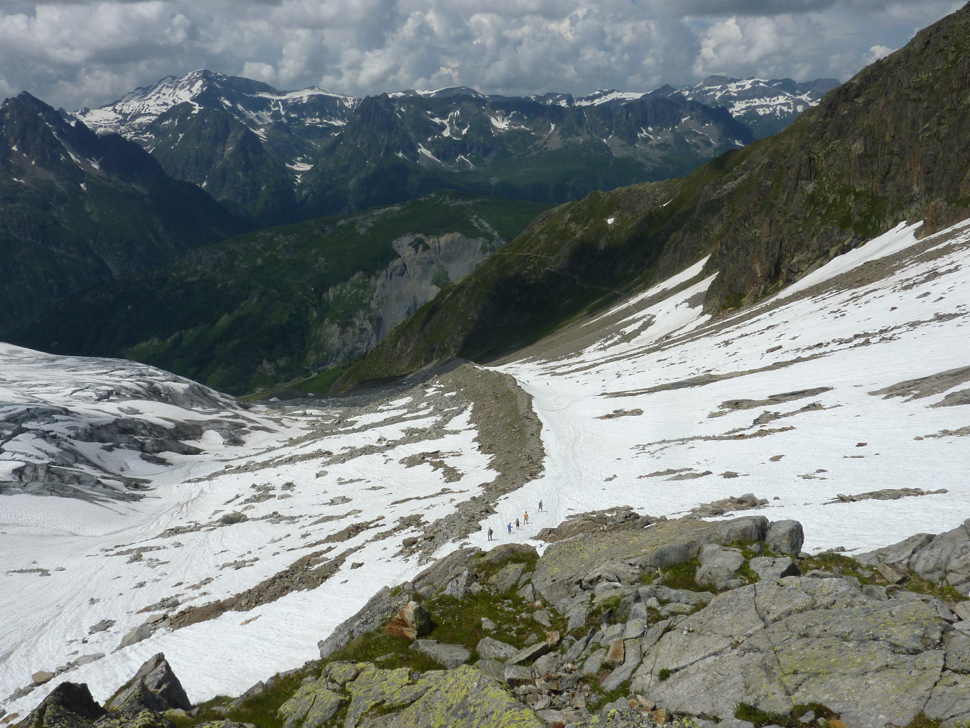 moraine sous le refuge