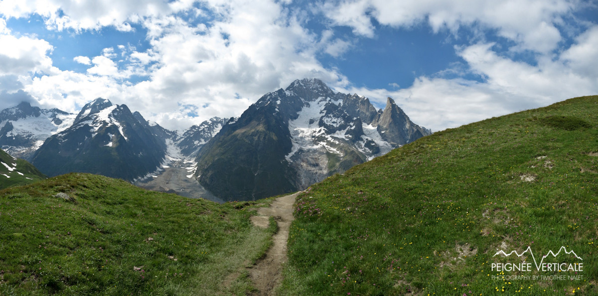Pure beauté : l'arête Mont-Favre et la face S du Mt Blanc