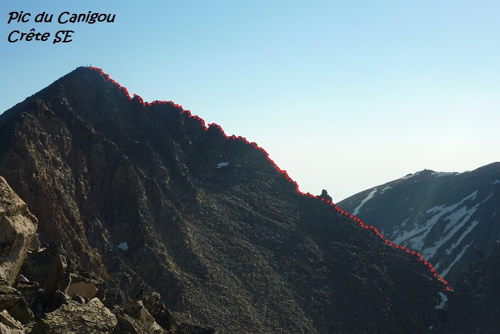 Canigou, crête SE depuis le Quazémi de Dalt
