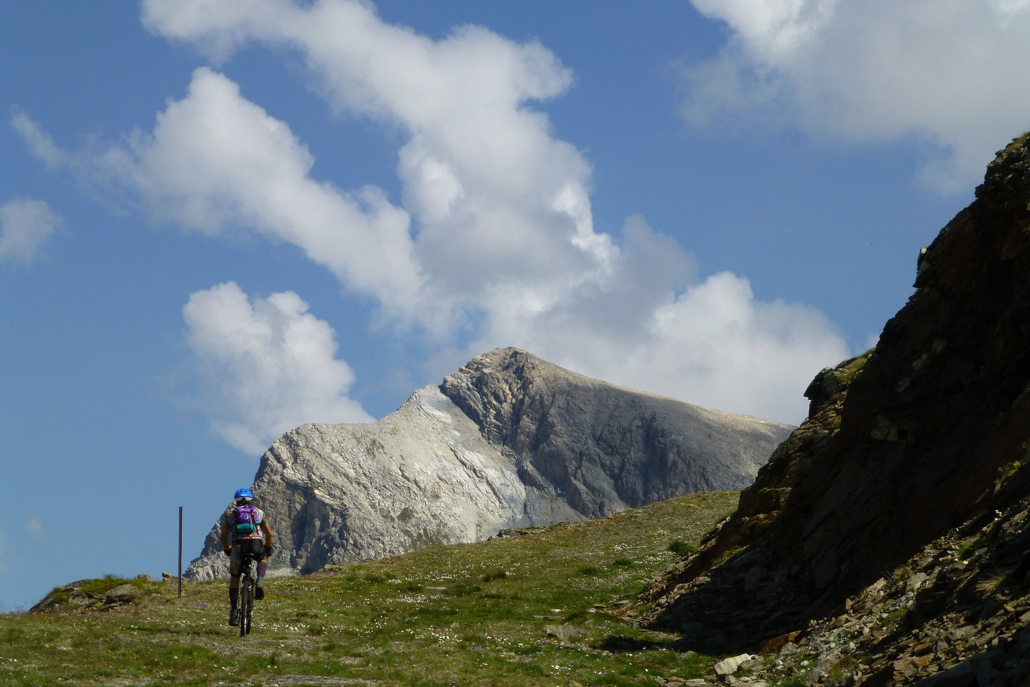 sui 2500m si vede il Piz Alv