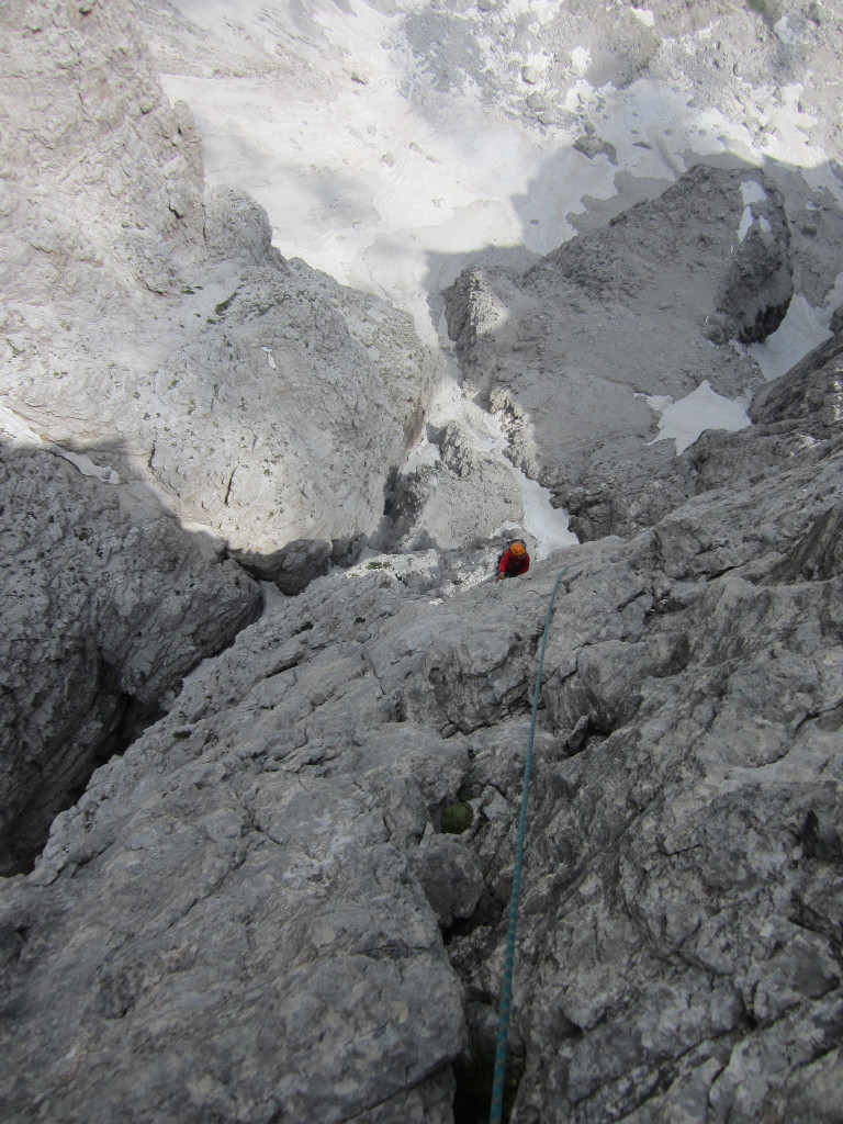 Chris dans le deuxiéme 5b