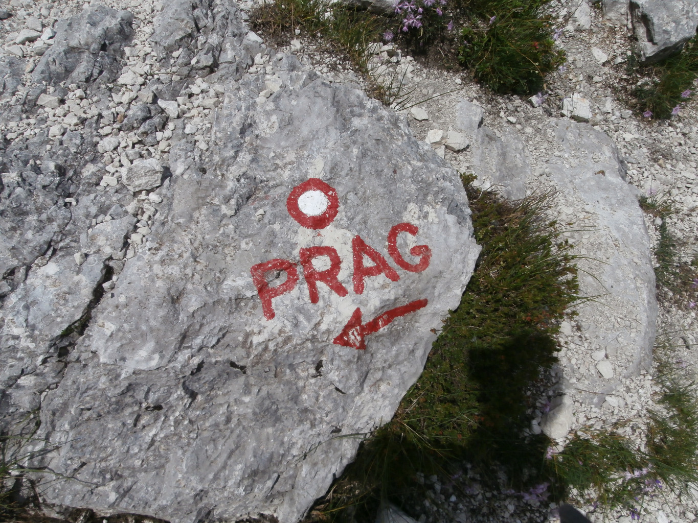 Chemin Prag pour notre descente