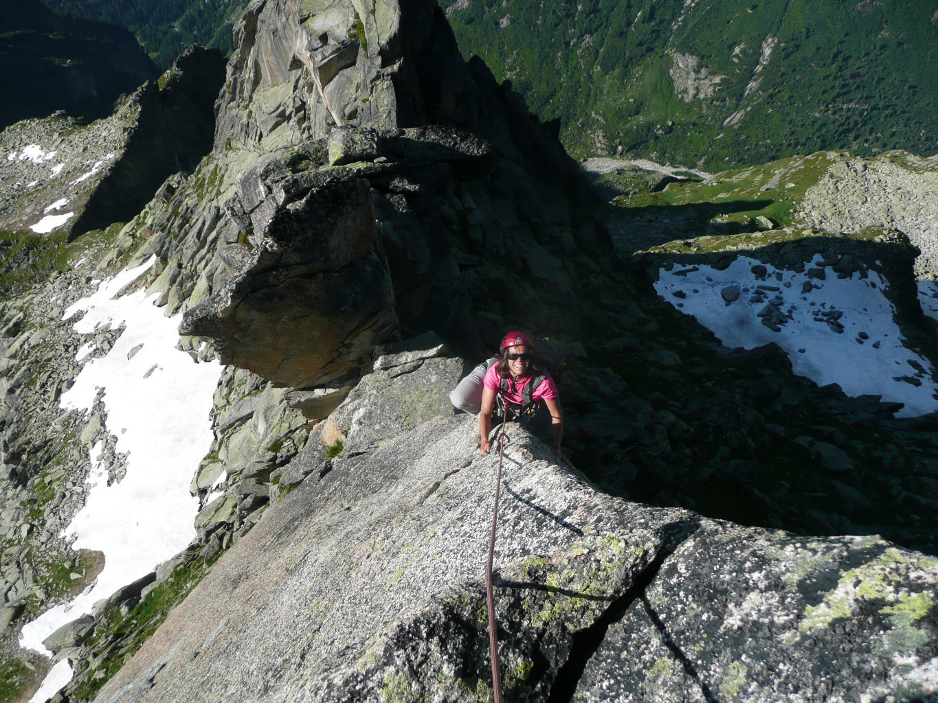 Arête sud du Salbit : 2ème ressaut