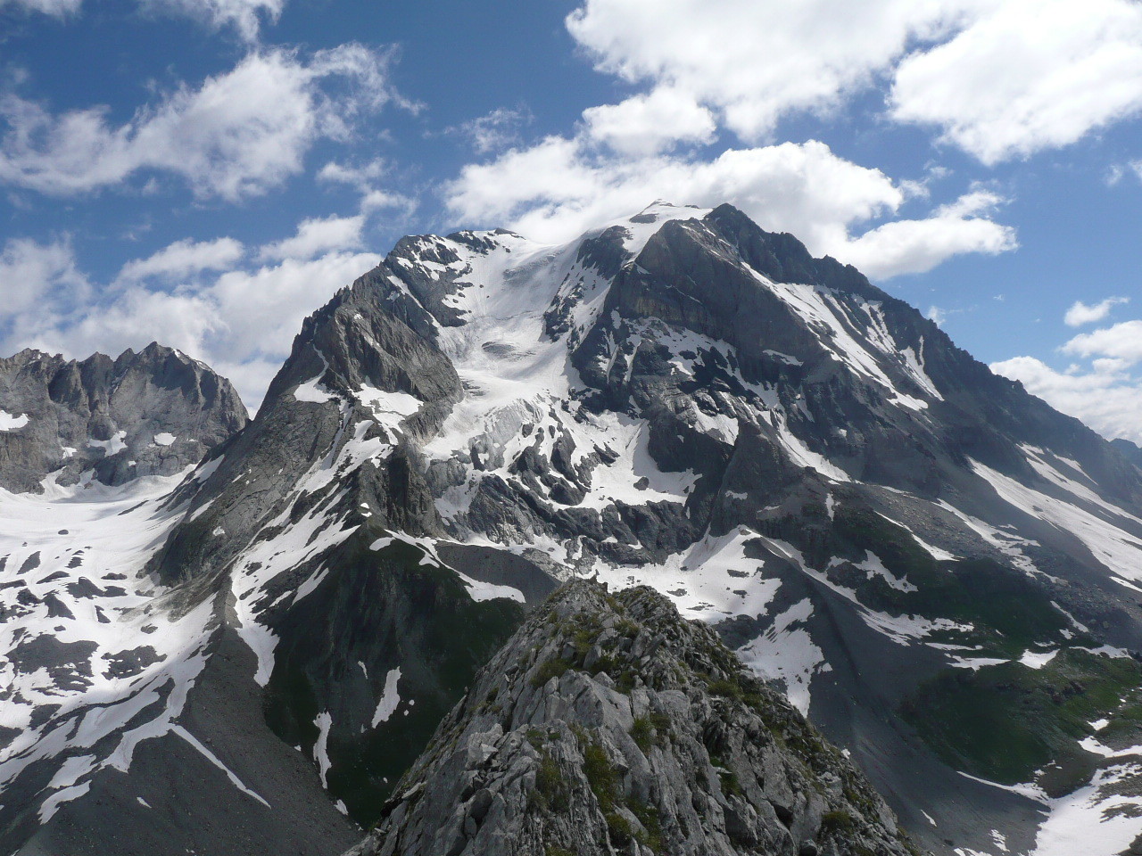 vue sur la Grande Casse (qui se déplume de jour en jour)