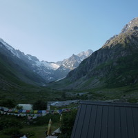 La vue du Refuge de la Lavey