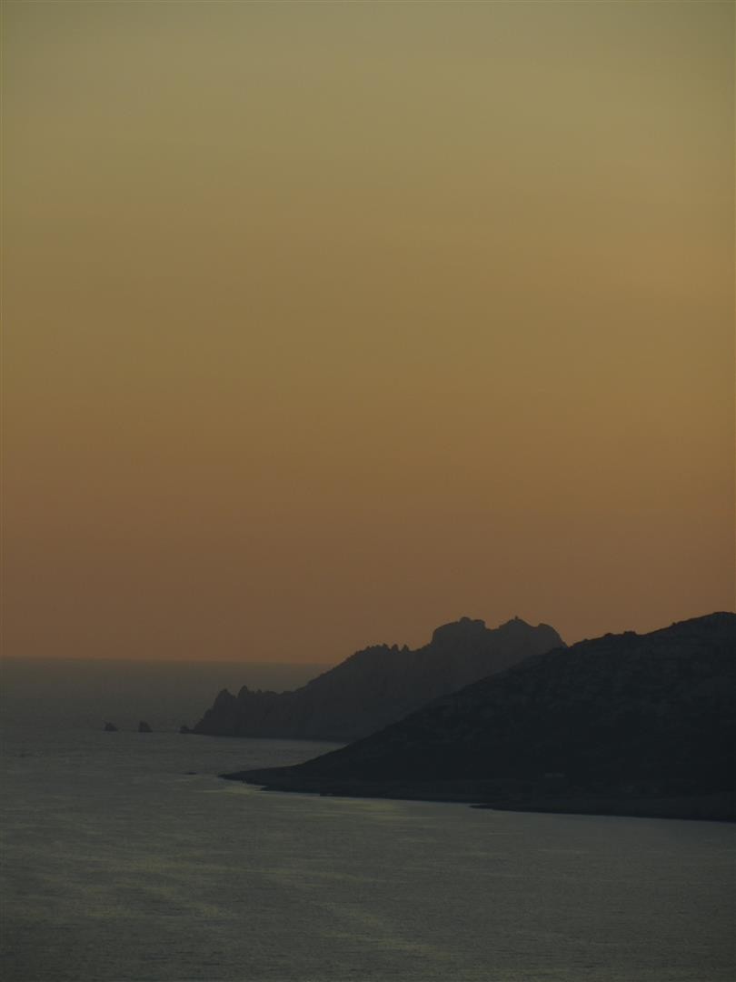 crépuscule sur l'île Maïre