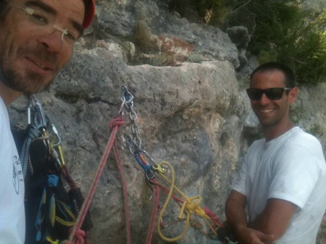 au relais apres le 6b :)