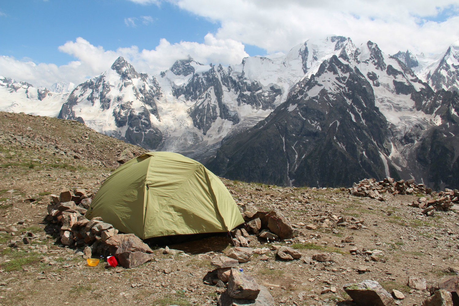 Au camp à 3310 mètres