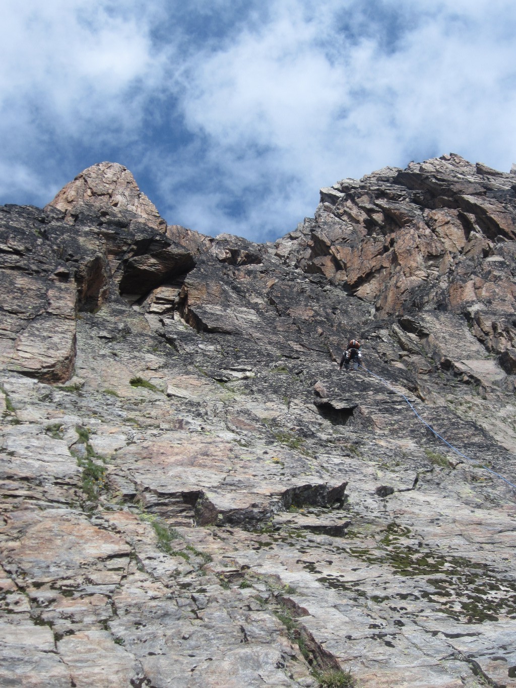 Jegihorn arête Sud - 1ère longueur