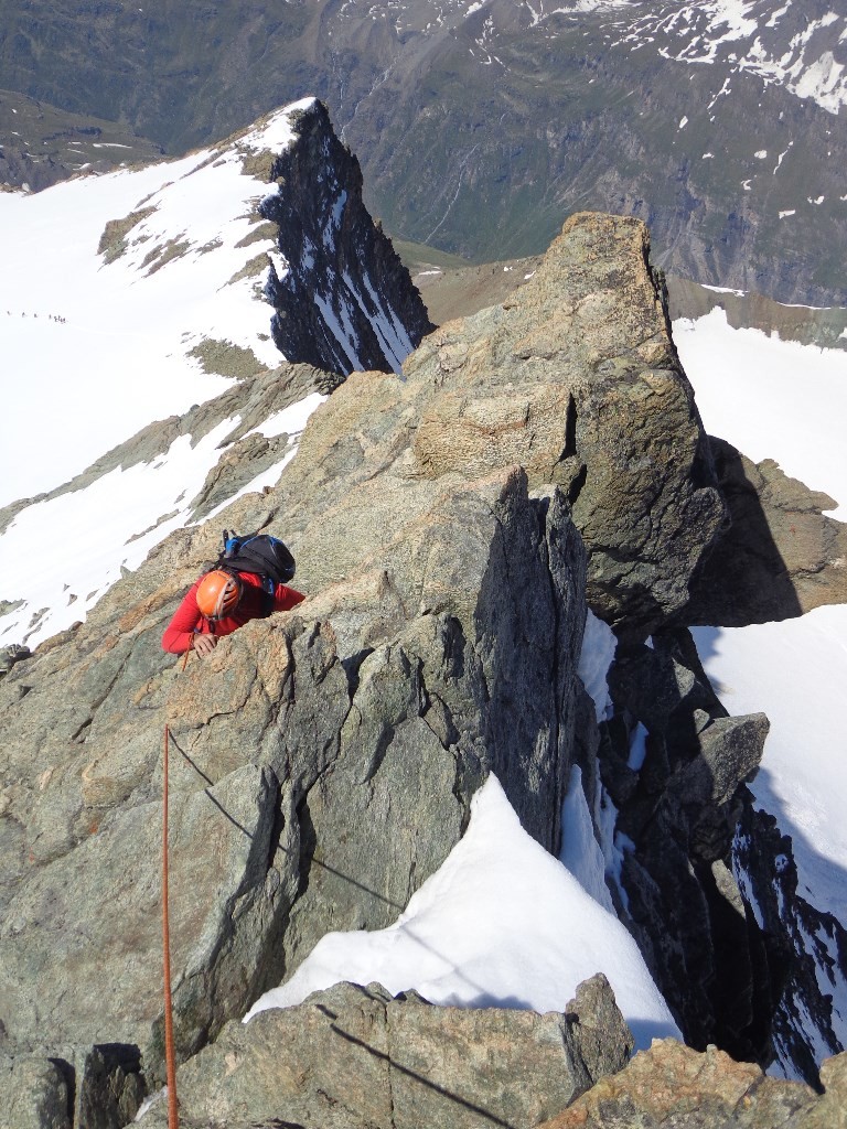 ascencion de l'arête finale