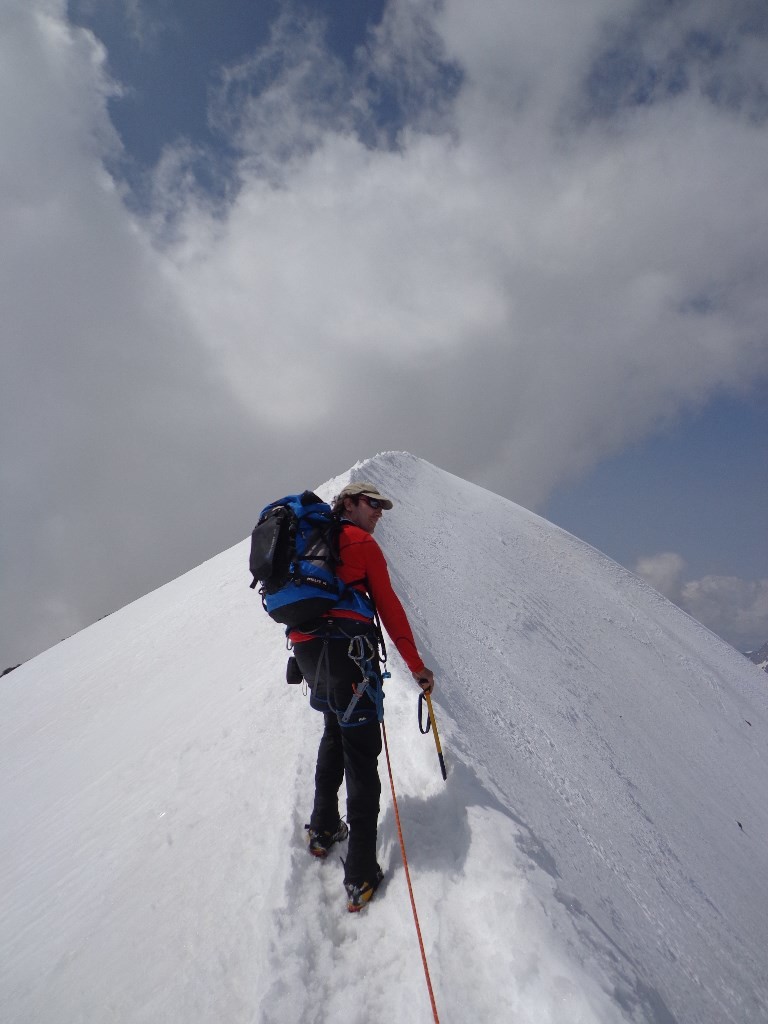 Arrivée au Breithorn Ouest