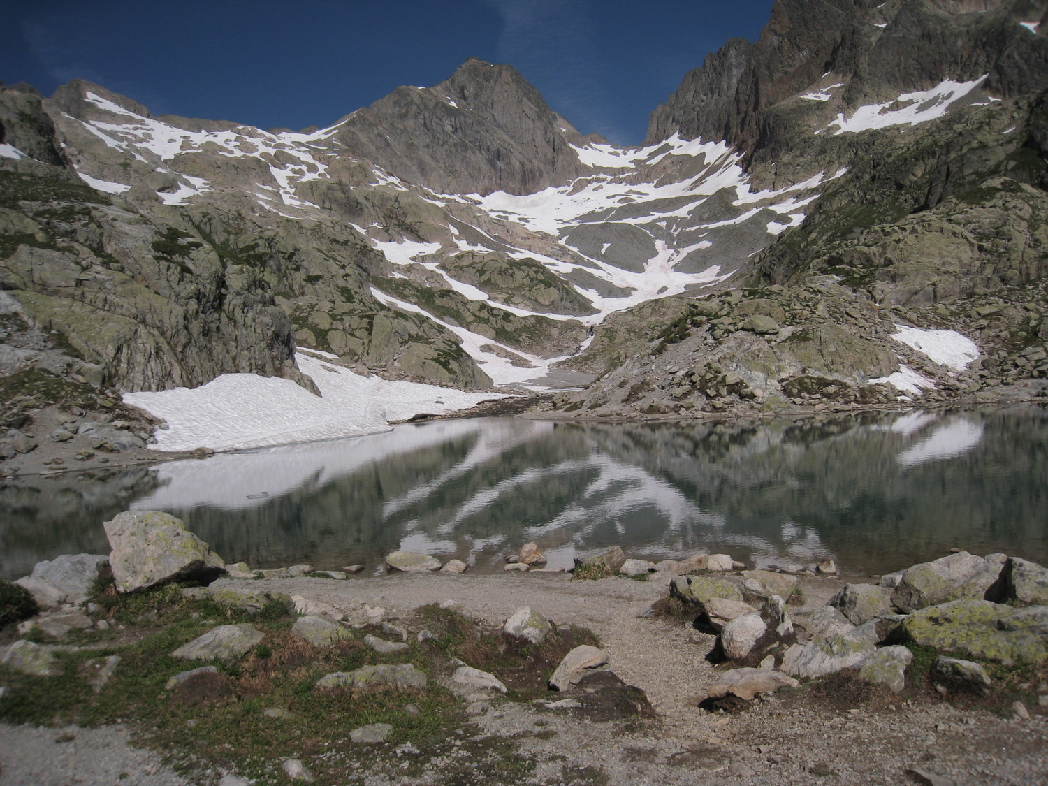 Belvedere - arrivée au lac Blanc