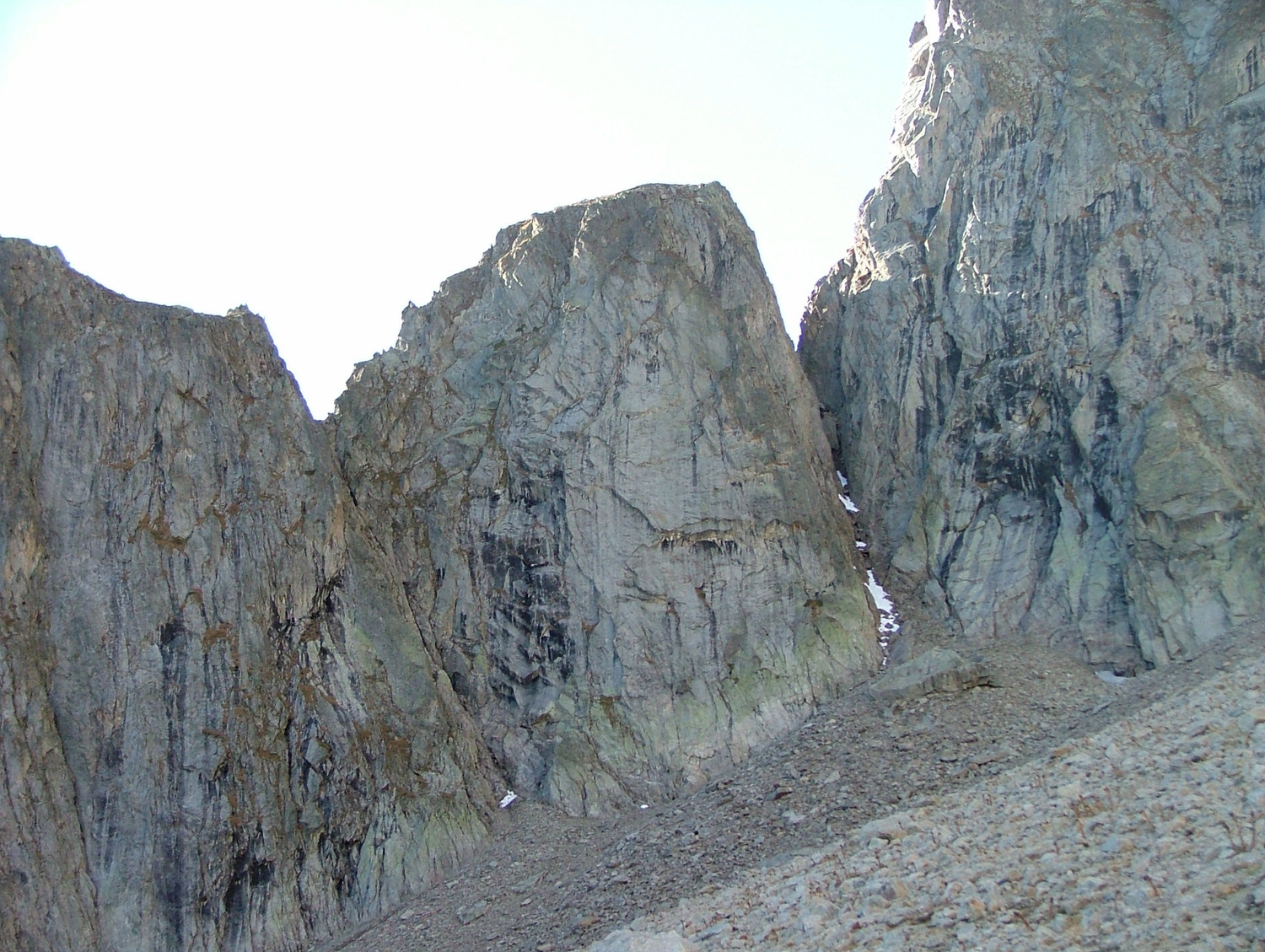 Col des Chasseurs - les 2 passages du versant E ...