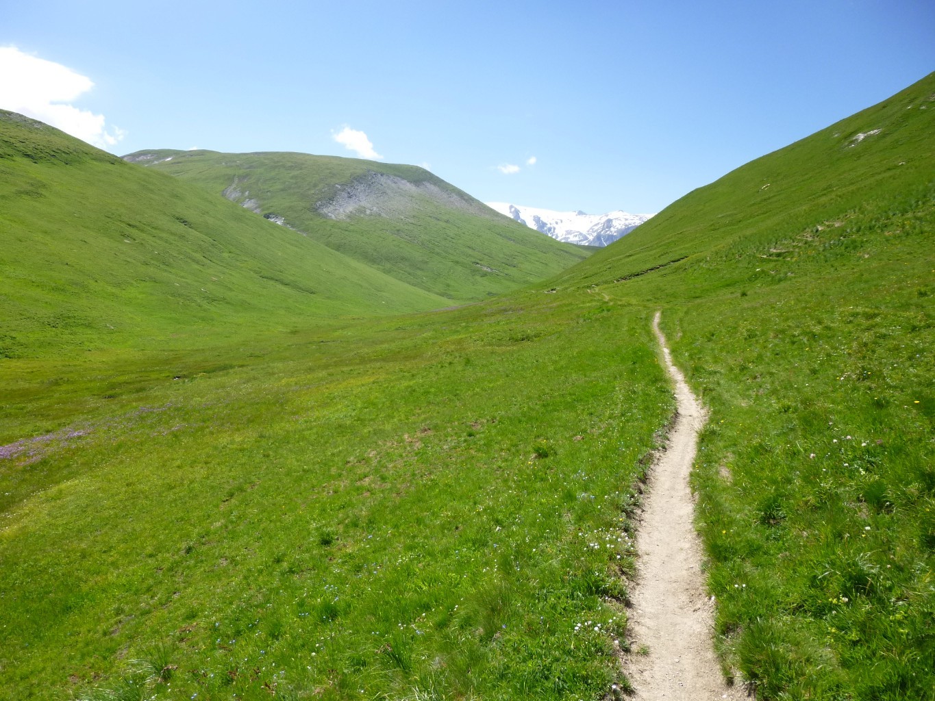 Vallon en direction du plateau