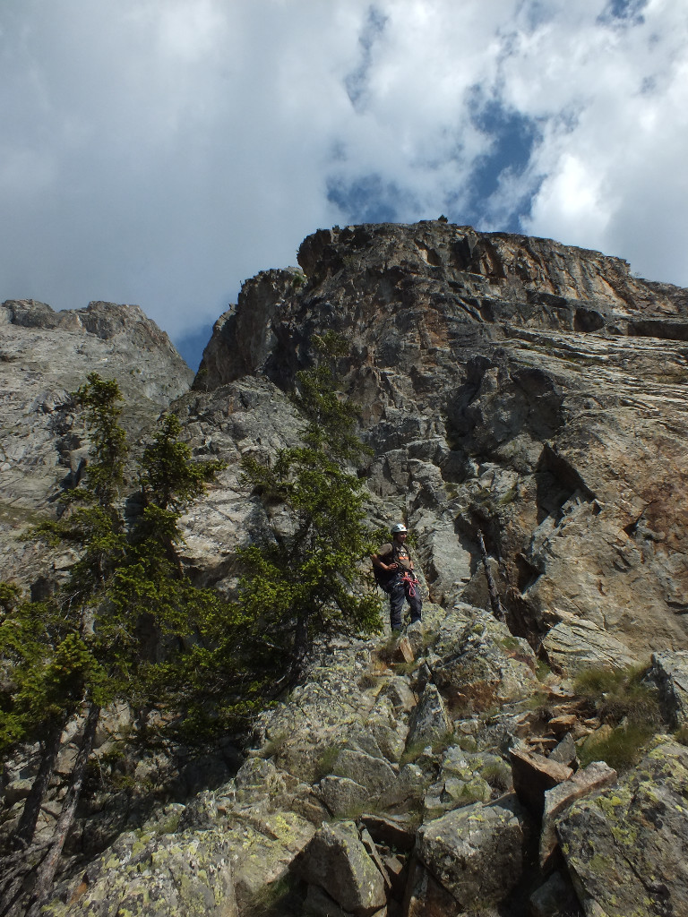 Via ferrata d'accès au refuge Borelli, les choses vont devenir un peu plus sérieuses