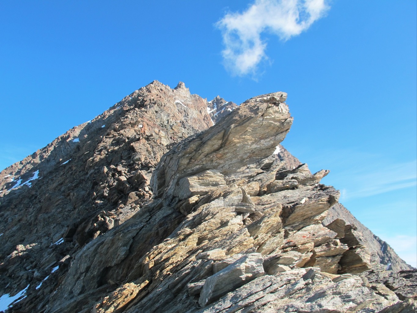arête depuis le Lagginjoch