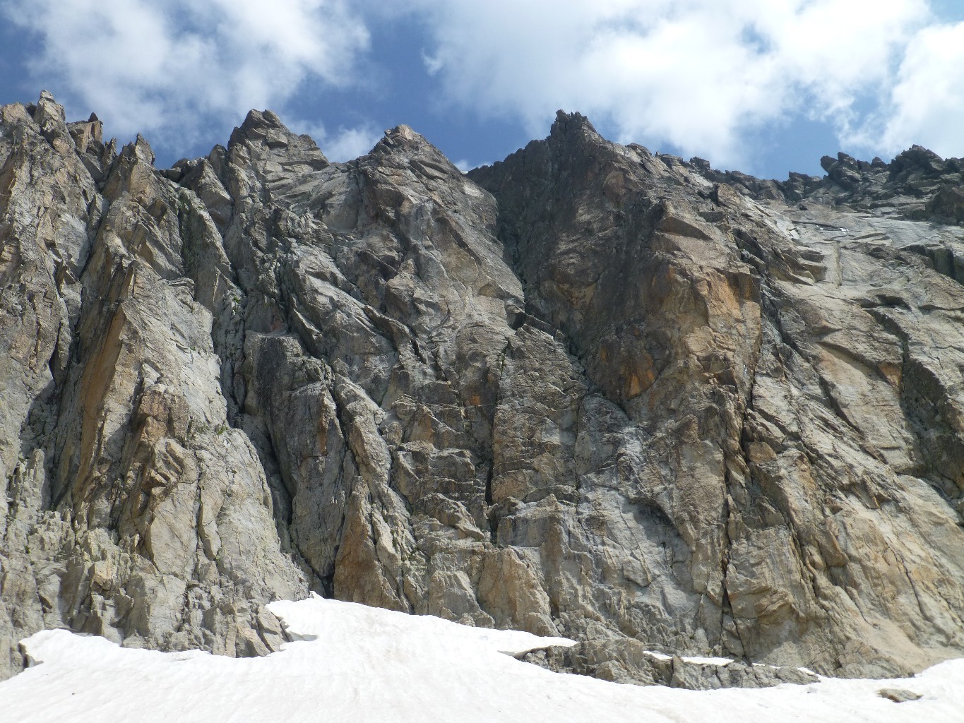 La face SW du pic Russell et le Grand dièdre évident