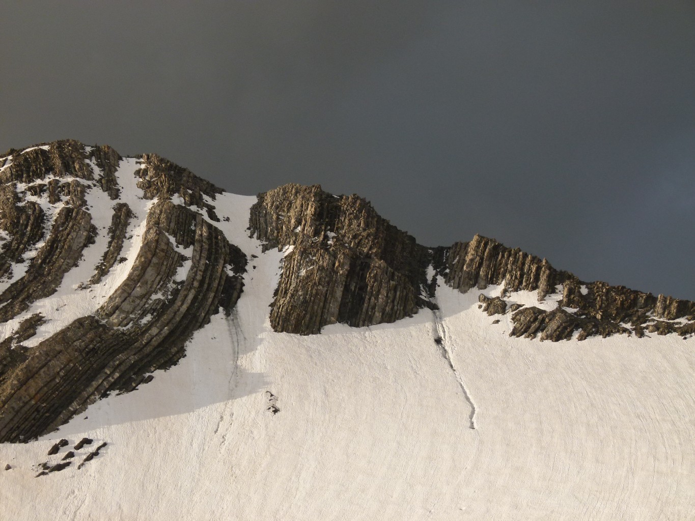 Les couloirs en face nord