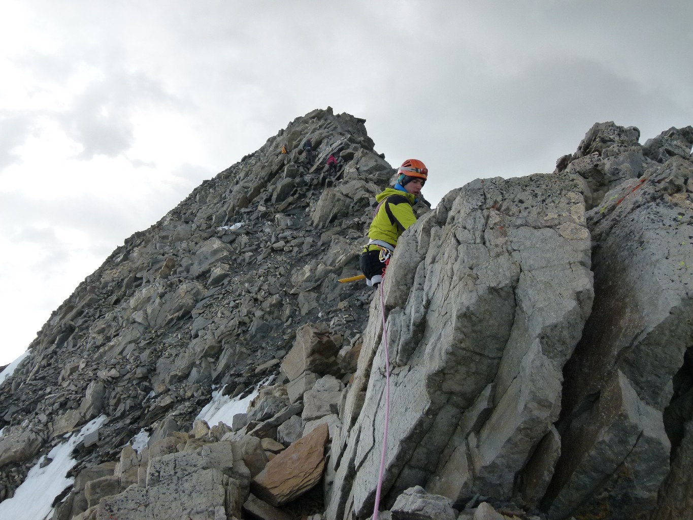 Cheminement sur l'arete