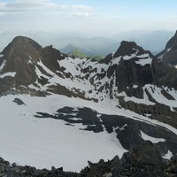 Vue sur l’itinéraire de montée