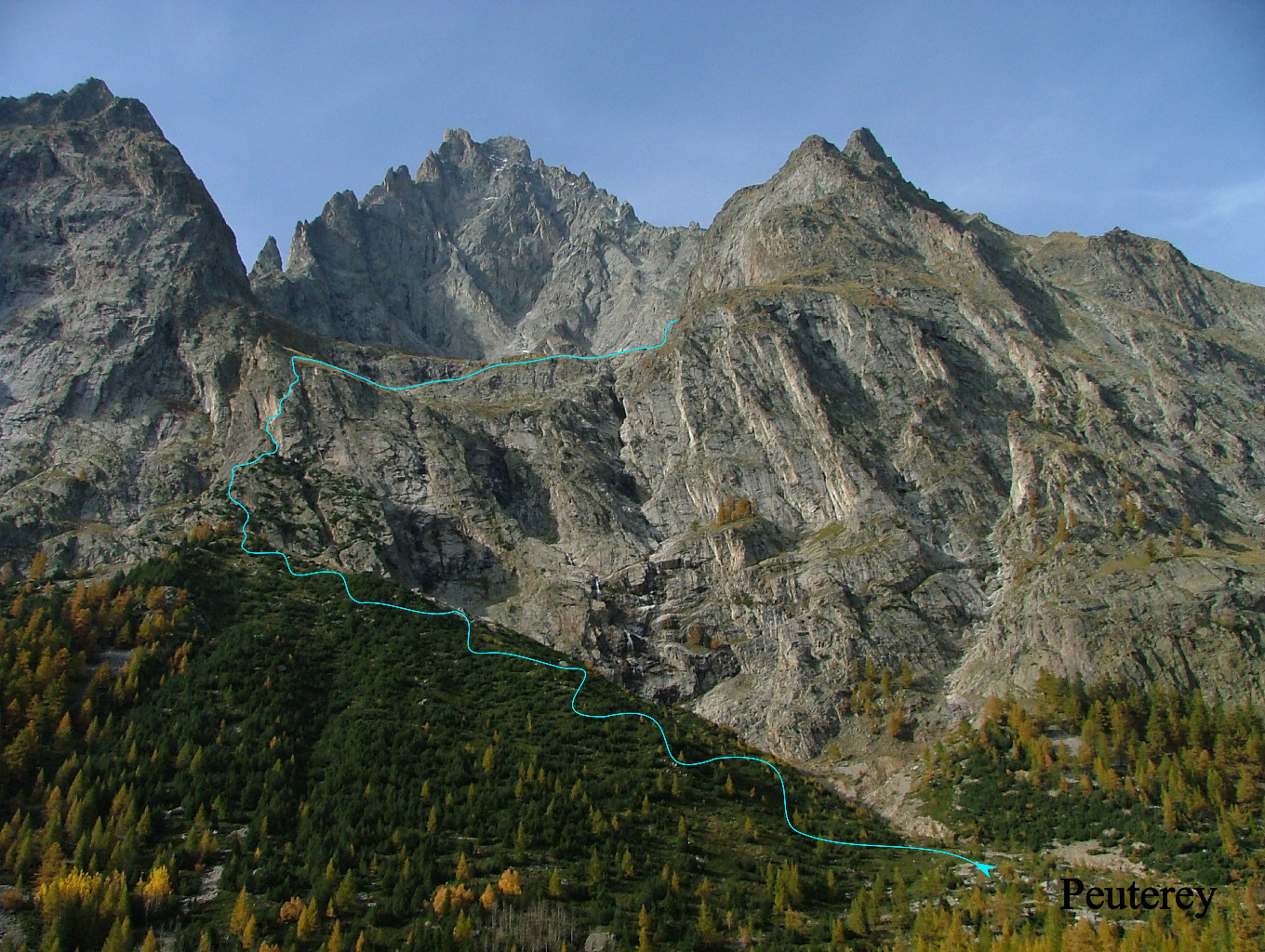 Accès au refuge Borelli