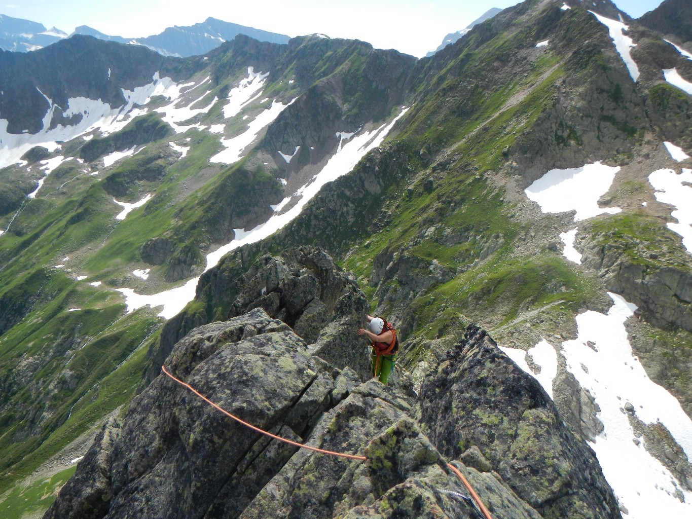 Arrivée au sommet de la Dent de Fenestral