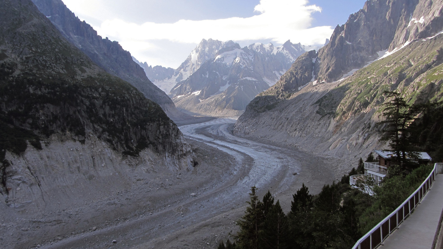 La Mer de Glace, un peu tristounette et bien basse...