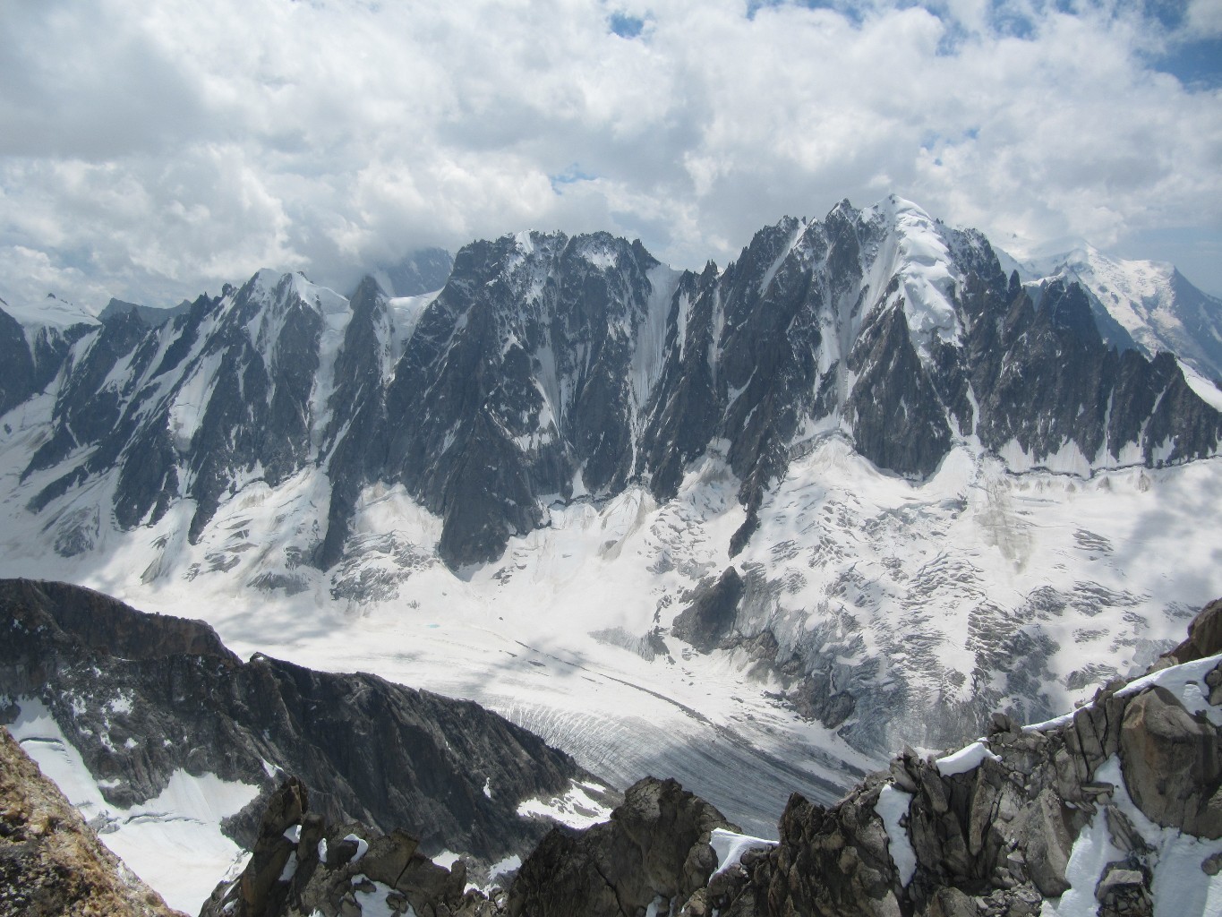 conditions faces nord bassin d'Argentière