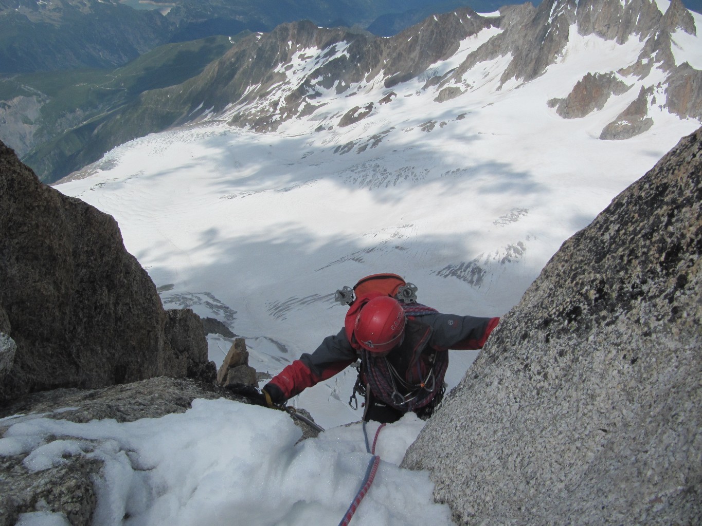 montée arête sommitale