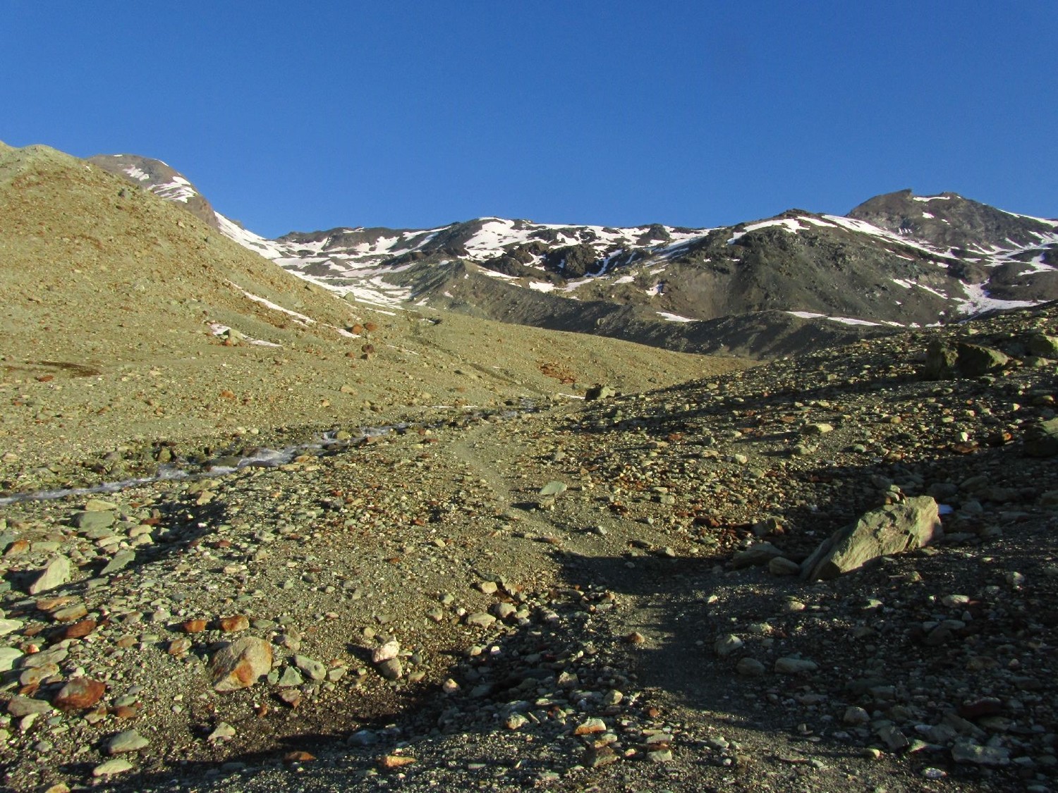 Montée vers la moraine