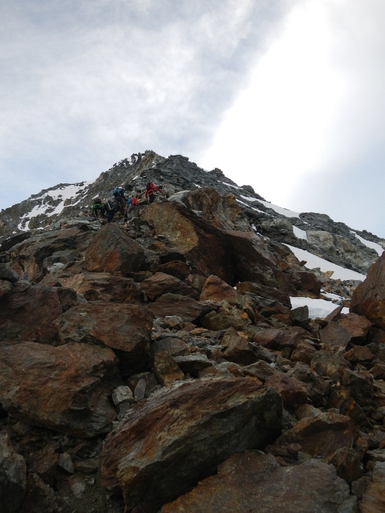 Au début de l'arête