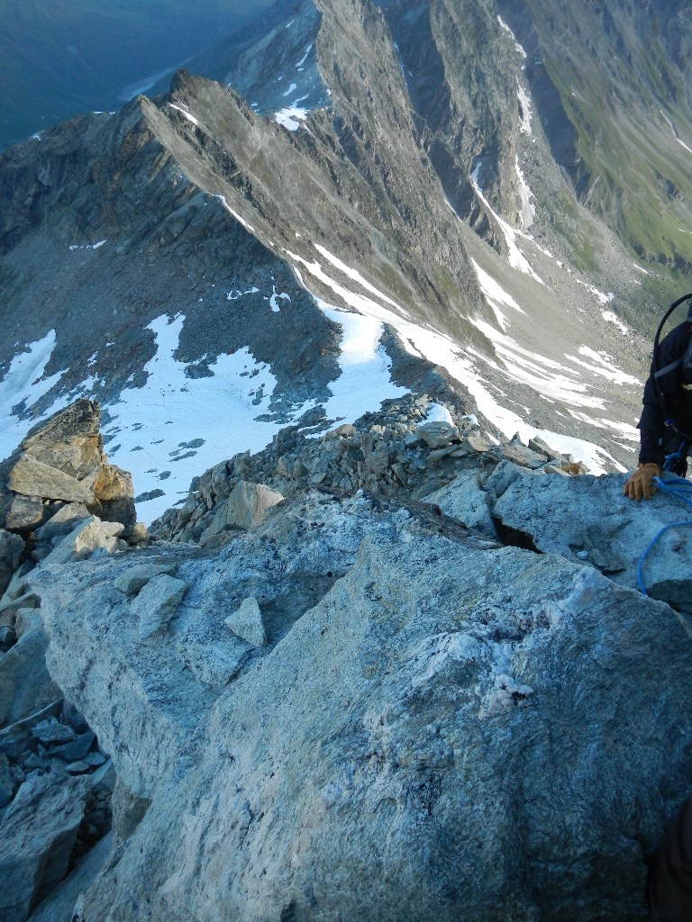 Col du Pigne depuis l'arête