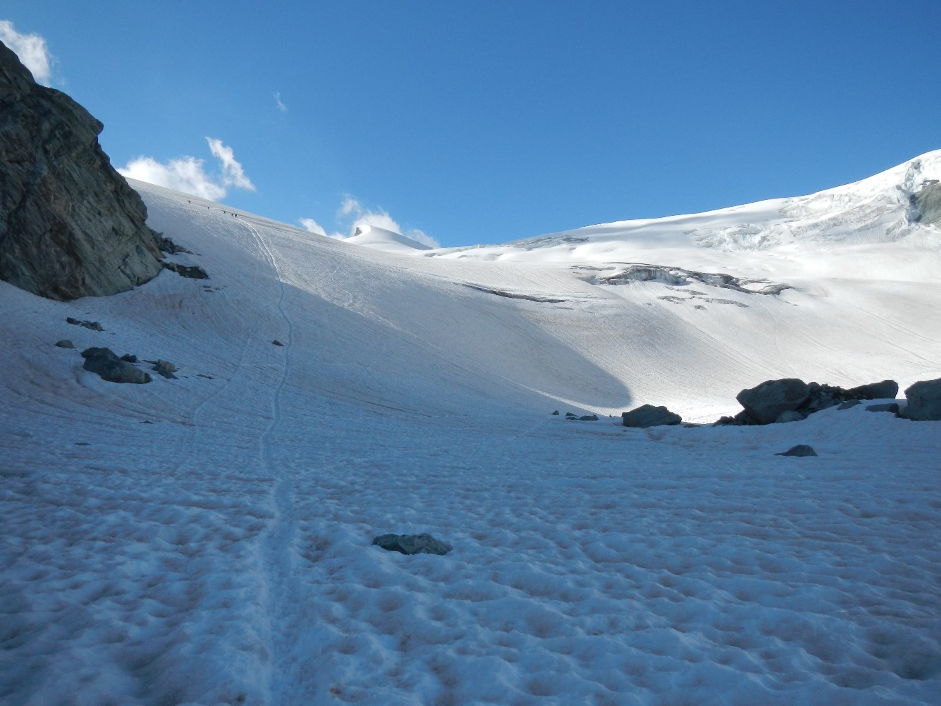 Sur le glacier
