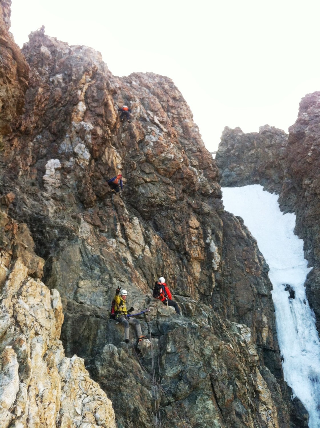 montée à gauche du couloir champeau