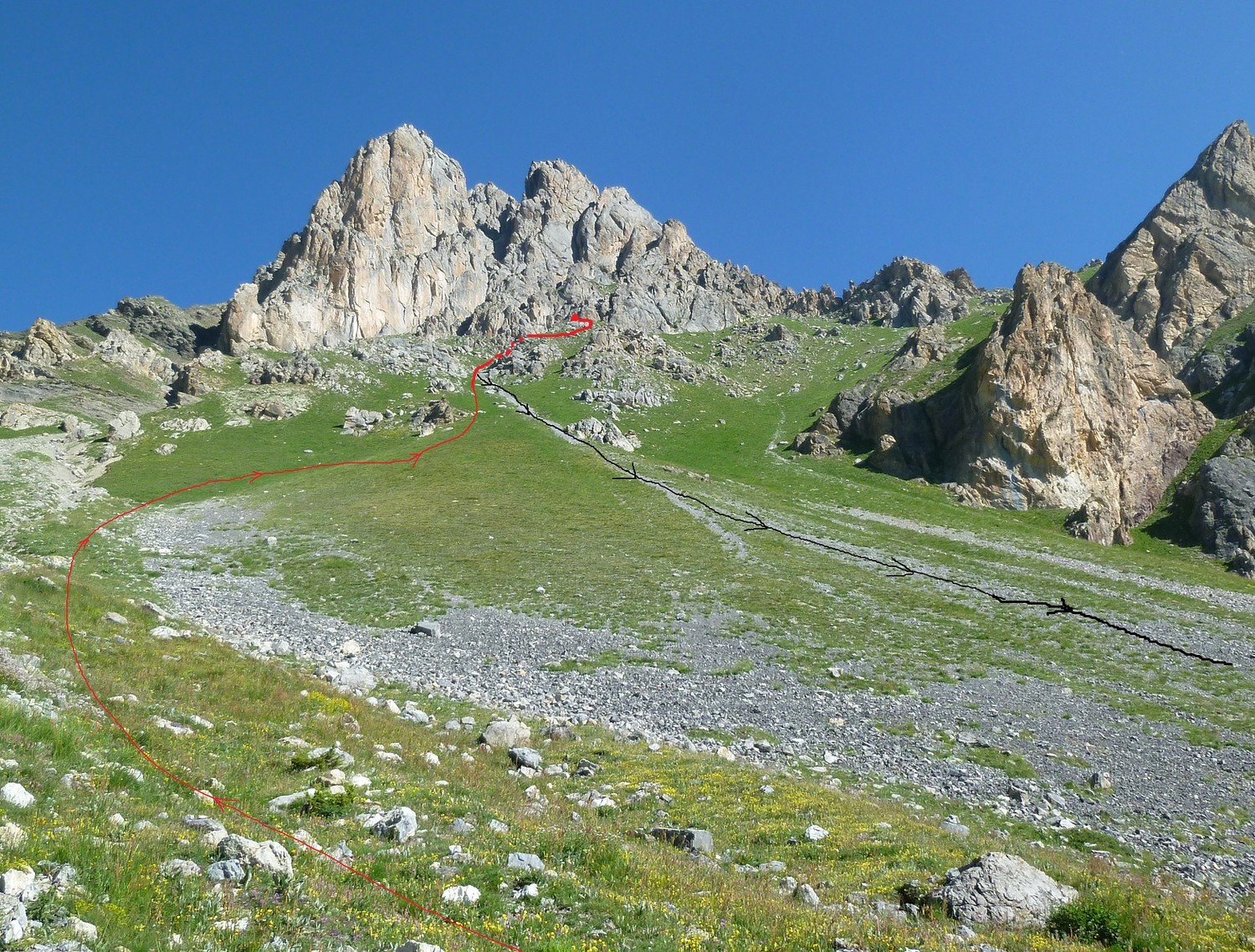 montée et descente Tête de Gaulent