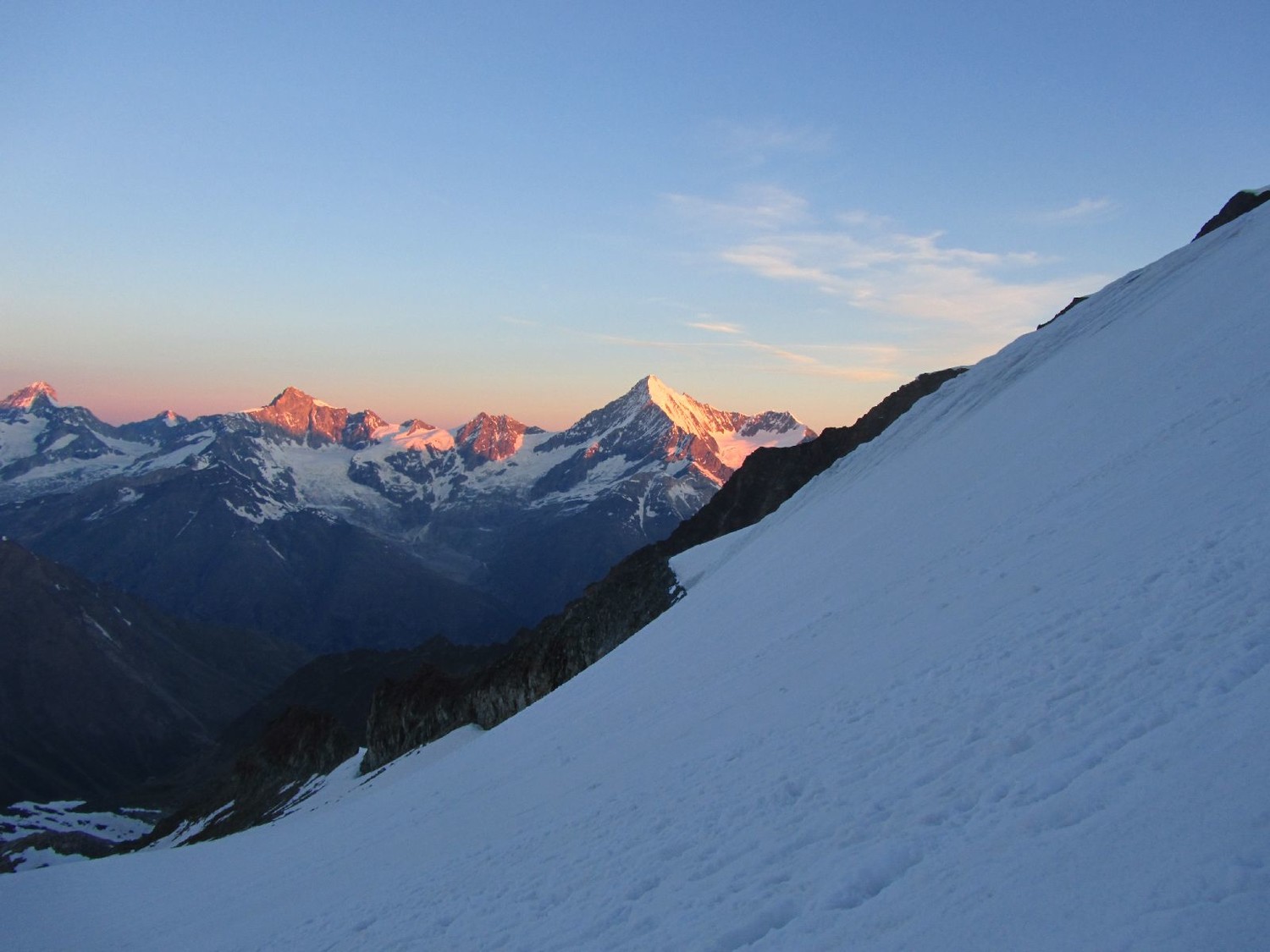 Montée vers l'Alphubeljoch