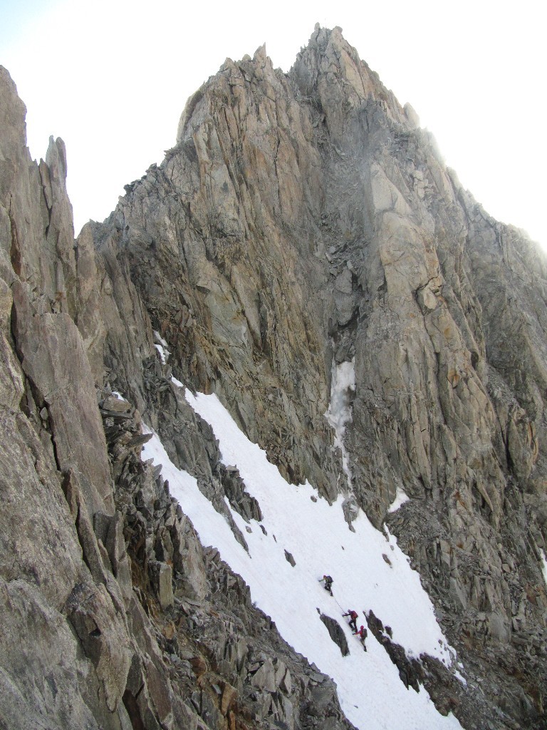 cordée dans le Couloir de la Table