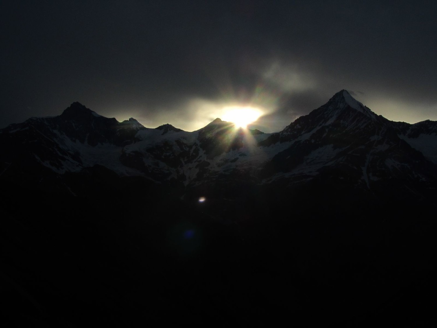 Jeux de lumière à la Taschhütte